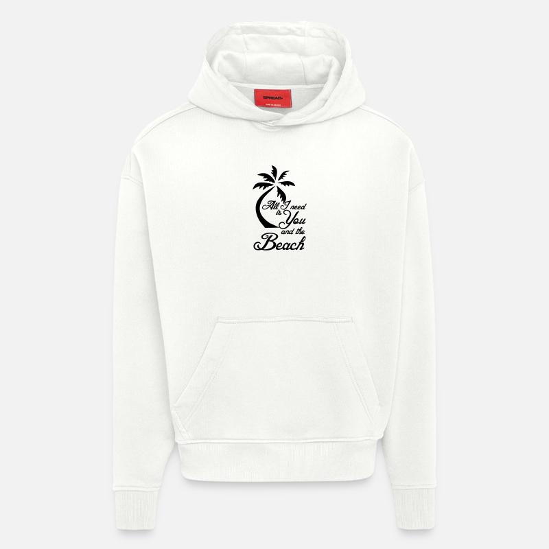 Beach Ferien Strand Urlaub Spruch Geschenk - Hoodie- made by SPREAD  - OFF WHITE