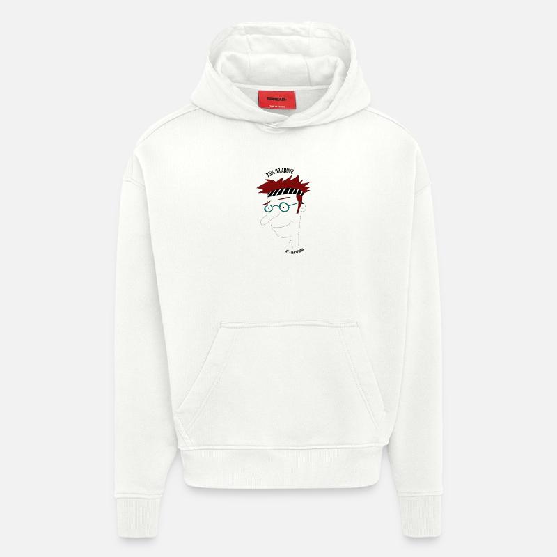75 % oder mehr in allem, Mann - Hoodie- made by SPREAD - OFF WHITE