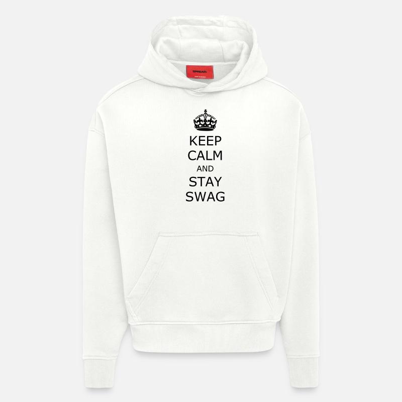 Keep Calm - Hoodie- made by SPREAD  - OFF WHITE