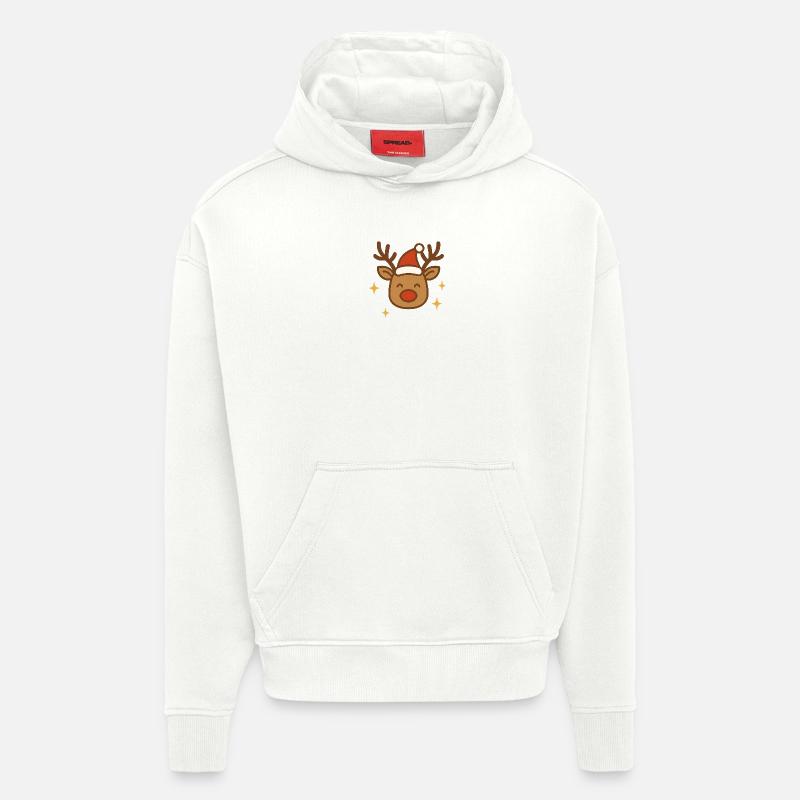 Mode renne activé. - Sweat à capuche bio épais oversize fabriqué en UE - OFF WHITE