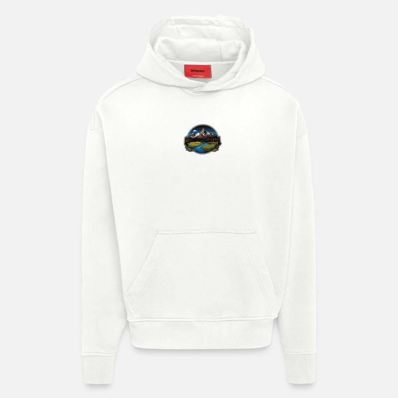 Schweizer Berge - Hoodie- made by SPREAD  - OFF WHITE