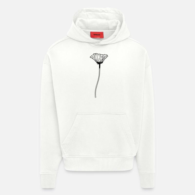 Mohn Blume - Hoodie- made by SPREAD  - OFF WHITE