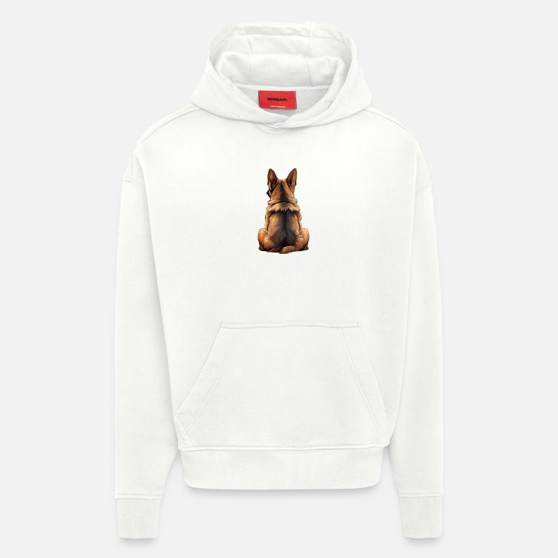 Deutscher Schäferhund - Hoodie- made by SPREAD - OFF WHITE