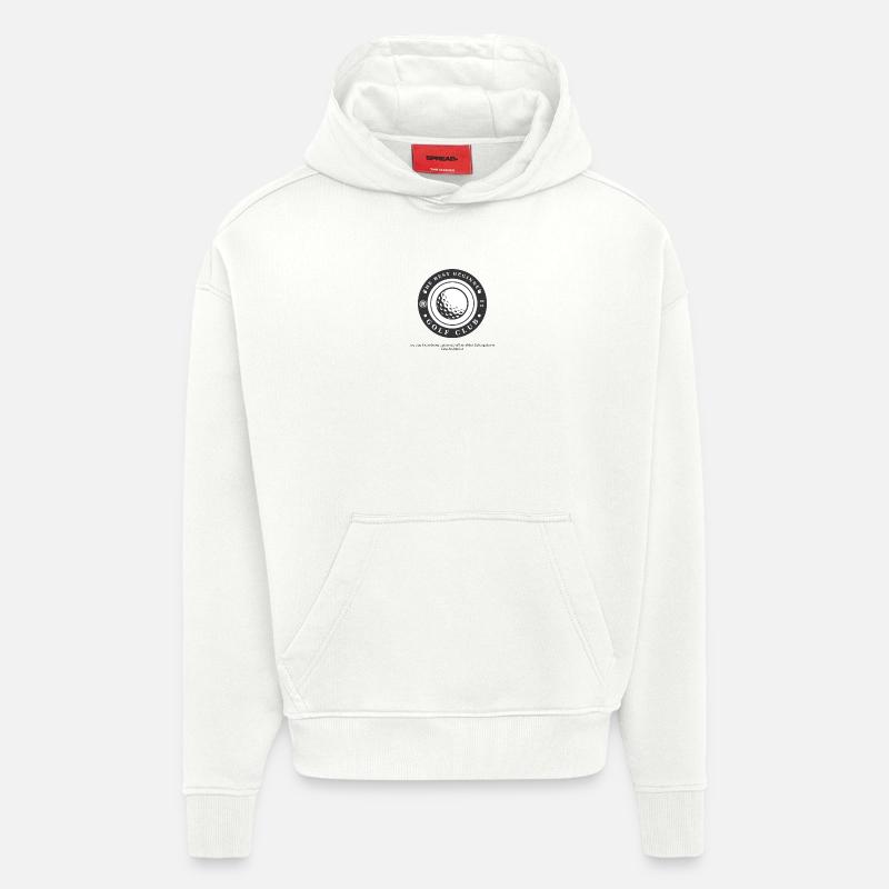 Clé de golf pour débutants - Sweat à capuche bio épais oversize fabriqué en UE - OFF WHITE