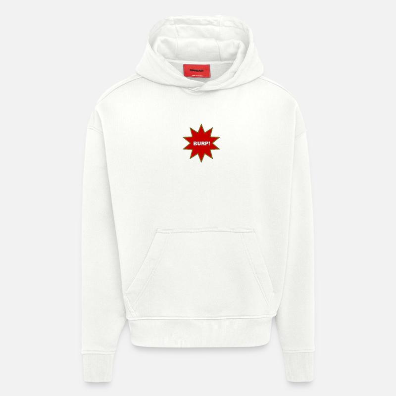 Explosion de rots - Sweat à capuche bio épais oversize fabriqué en UE - OFF WHITE