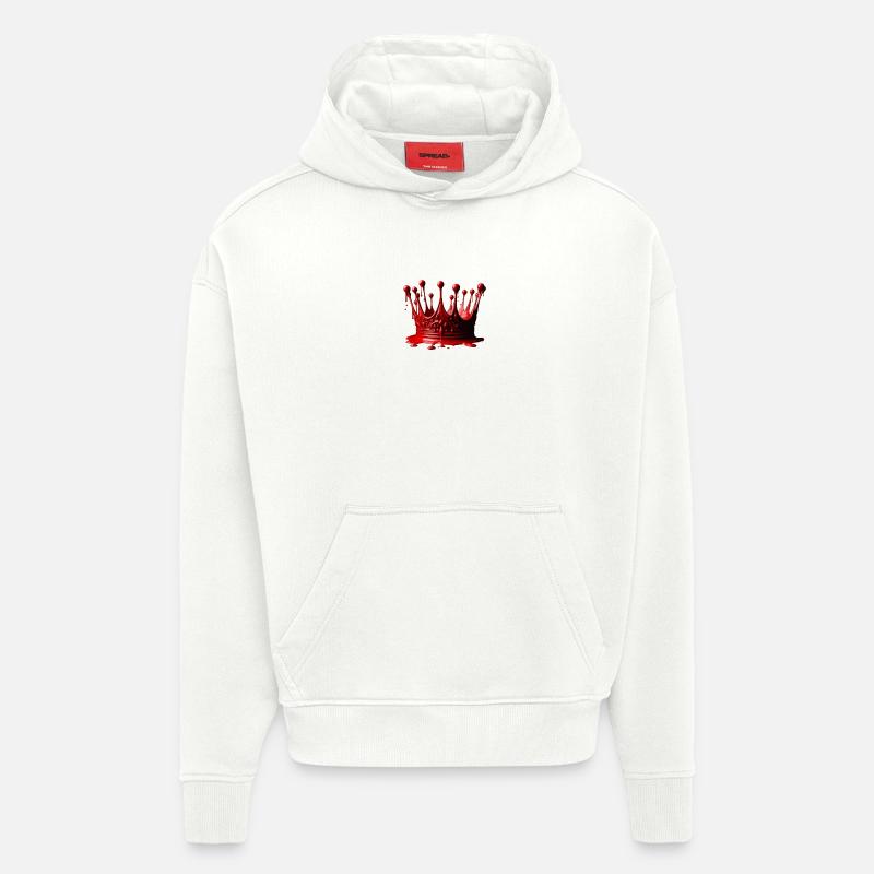 Rote Siegellackkrone 👑 - Hoodie- made by SPREAD  - OFF WHITE