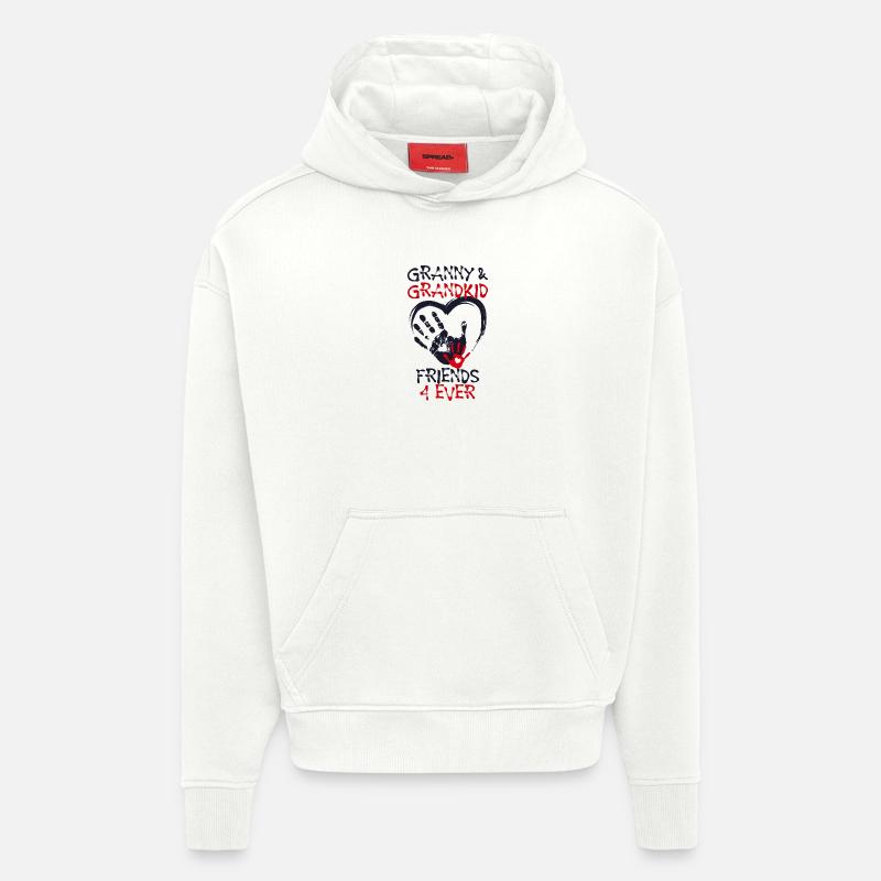 Enkelkind Großmutter Oma Statement Seniorin - Hoodie- made by SPREAD  - OFF WHITE
