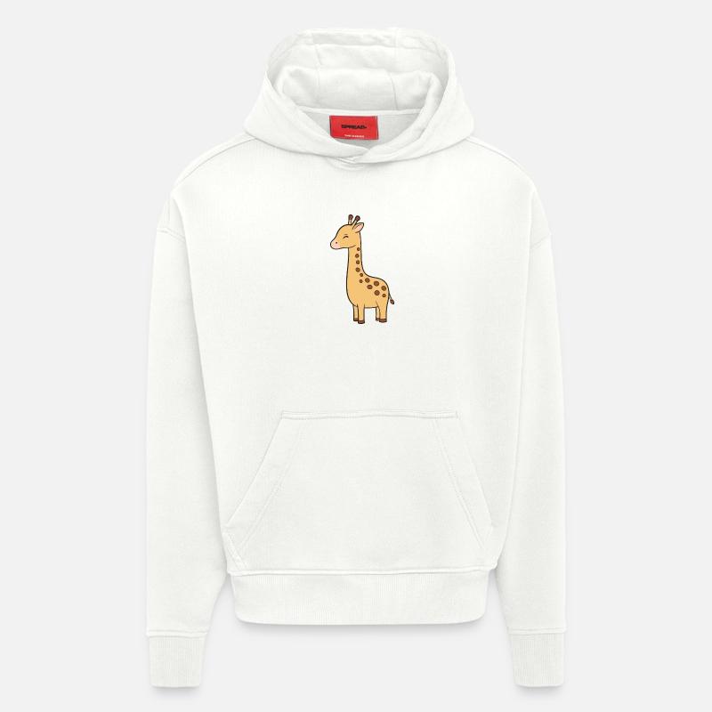 Giraffe - Hoodie- made by SPREAD - OFF WHITE