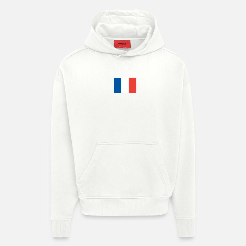 Frankreich, Flagge - Hoodie- made by SPREAD - OFF WHITE