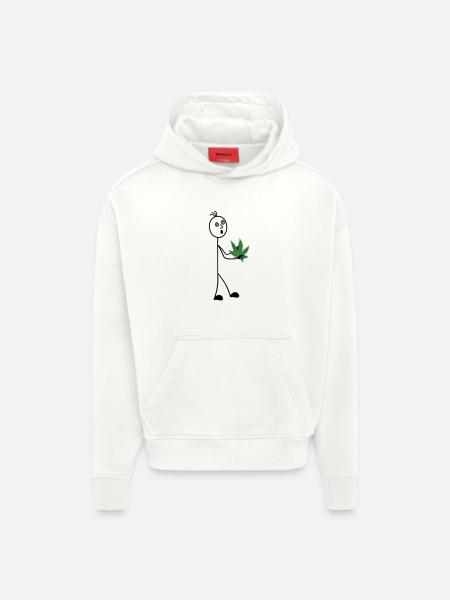 Hobbygärtner Strichmännchen - Hoodie- made by SPREAD - OFF WHITE