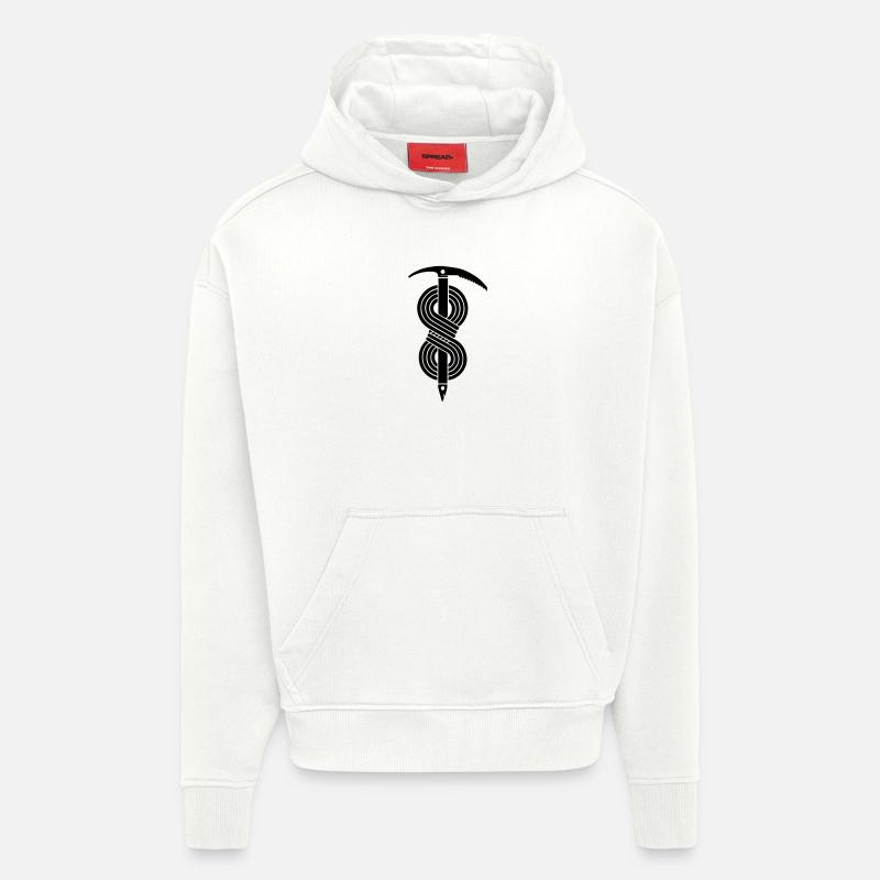 Eispickel Seil - Hoodie- made by SPREAD  - OFF WHITE