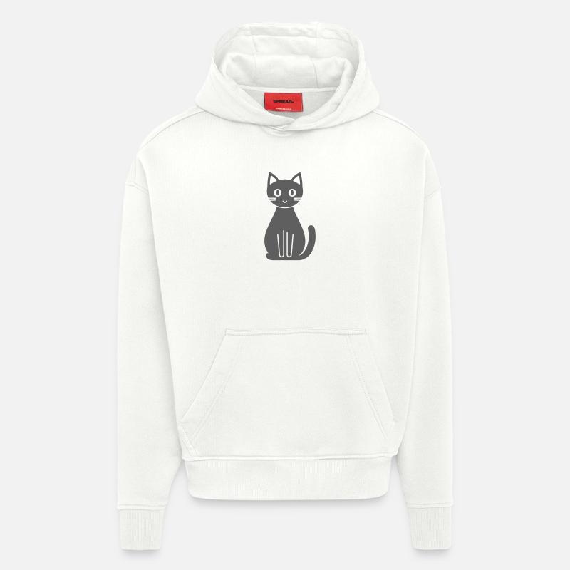 Cat Comic - Hoodie- made by SPREAD  - OFF WHITE