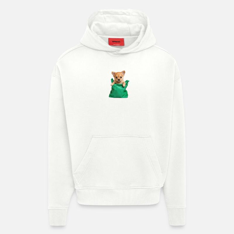DoggyBag - Sweat à capuche bio épais oversize fabriqué en UE - OFF WHITE