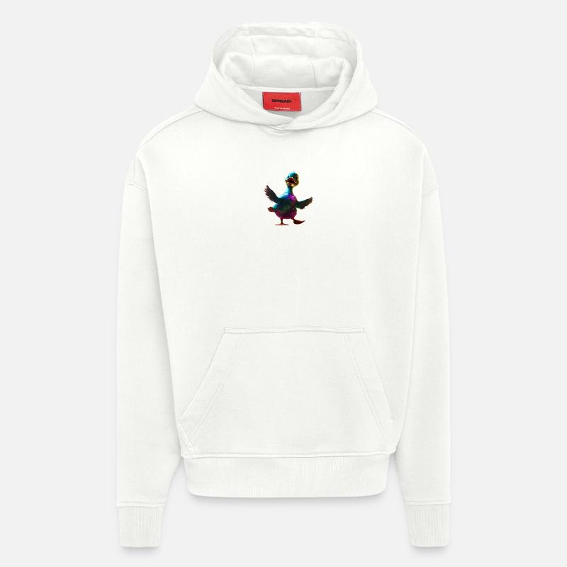 Canard dansant - Sweat à capuche bio épais oversize fabriqué en UE - OFF WHITE