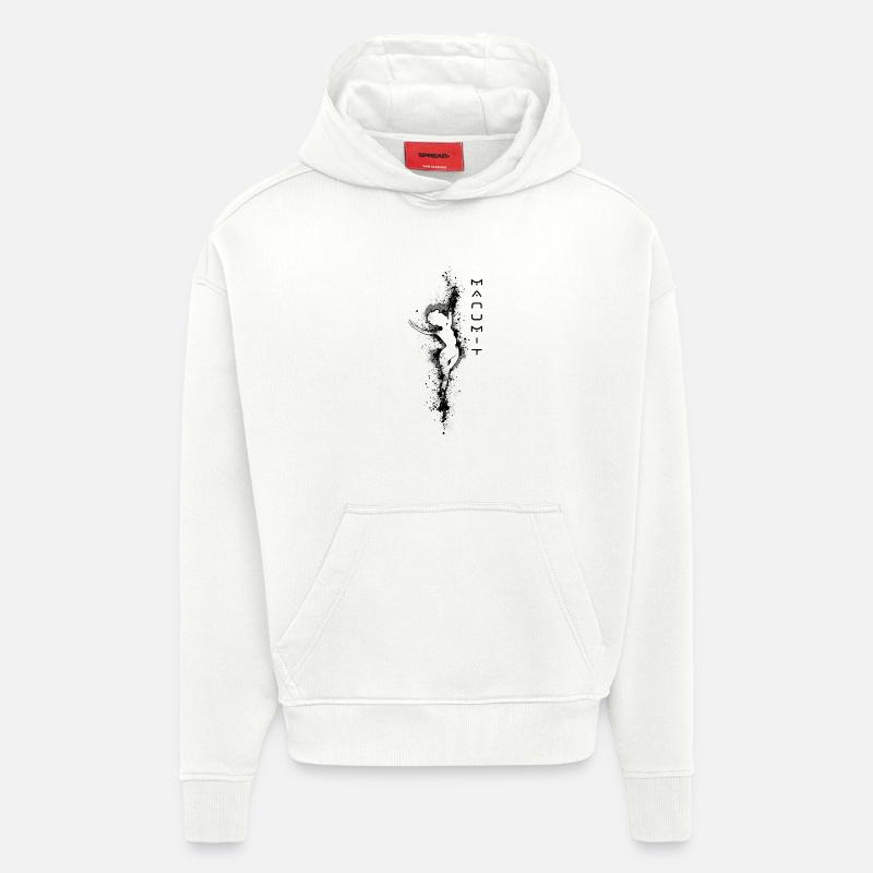 Manumit Single Schwarzes Design - Hoodie- made by SPREAD  - OFF WHITE