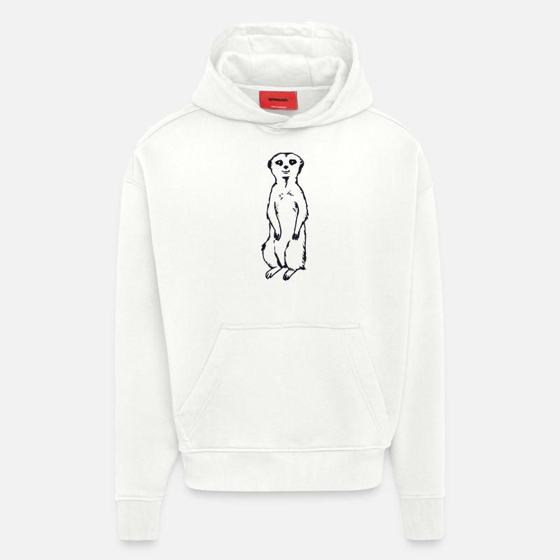 Erdmännchen Baby Geschenkidee - Hoodie- made by SPREAD  - OFF WHITE