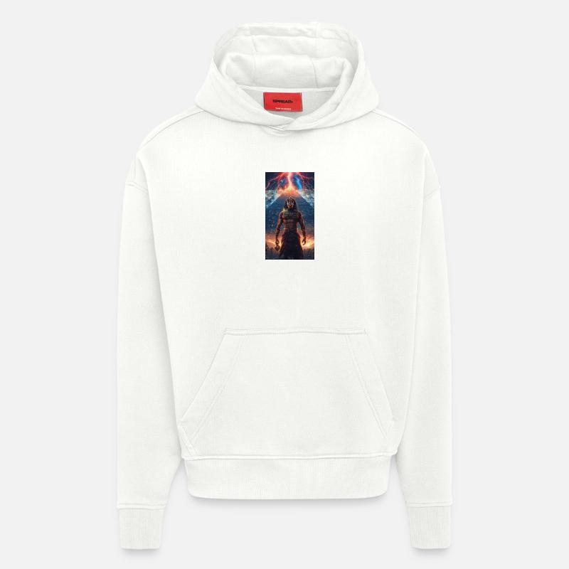 Donnerpharao vor der Pyramide - Hoodie- made by SPREAD  - OFF WHITE