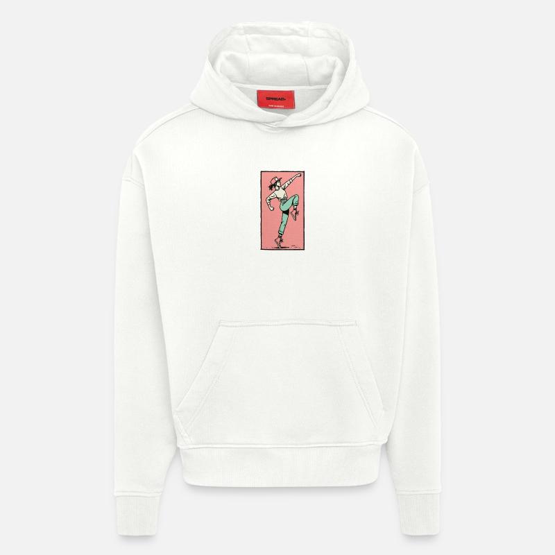 Danseuse #13 - Sweat à capuche bio épais oversize fabriqué en UE - OFF WHITE