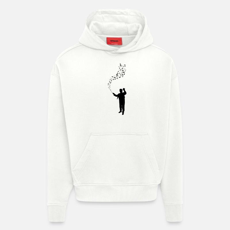 Dirigent - Maestro - Noten - Hoodie- made by SPREAD  - OFF WHITE