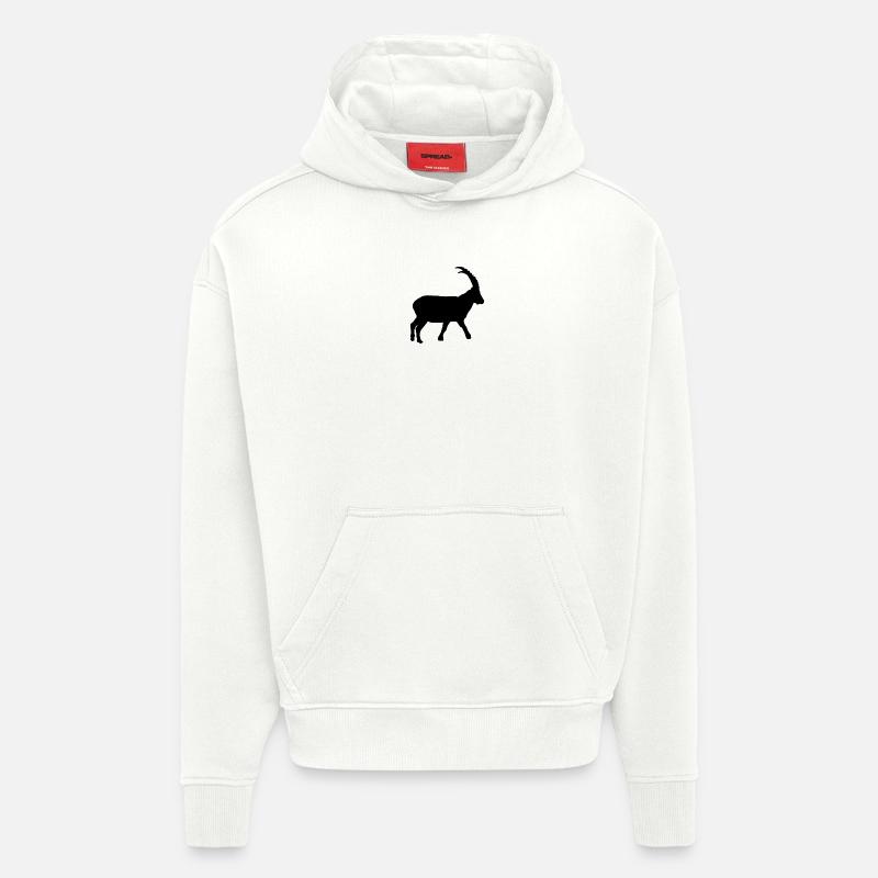 Steinbock - Hoodie- made by SPREAD  - OFF WHITE