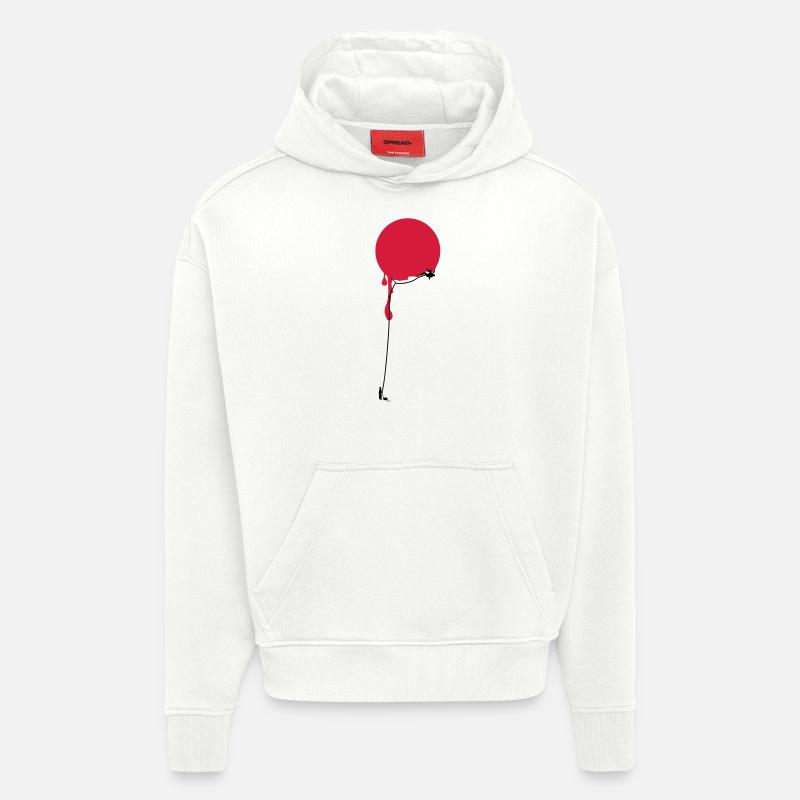 Rot Punkt Klettern - Hoodie- made by SPREAD  - OFF WHITE