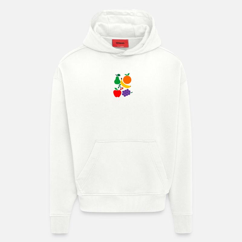 Fruit - Sweat à capuche bio épais oversize fabriqué en UE - OFF WHITE
