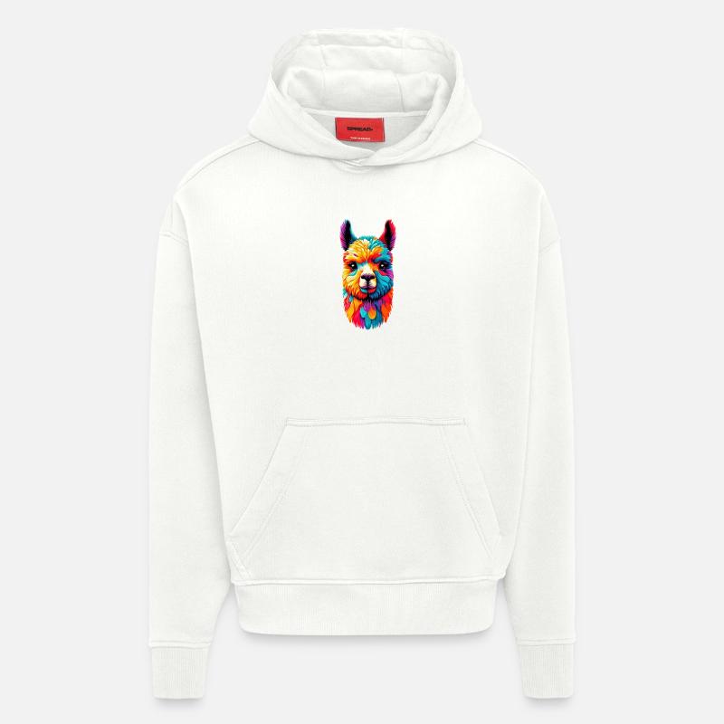 Alpaca - Hoodie- made by SPREAD - OFF WHITE