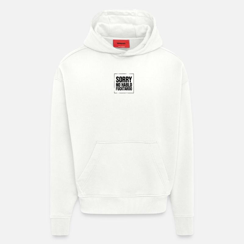 Expressive Expression with Strong Text Design - Hoodie- made by SPREAD  - OFF WHITE