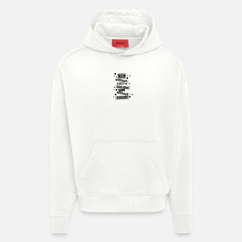 Männer mögen ein Geschichtsband - Hoodie- made by SPREAD  - OFF WHITE