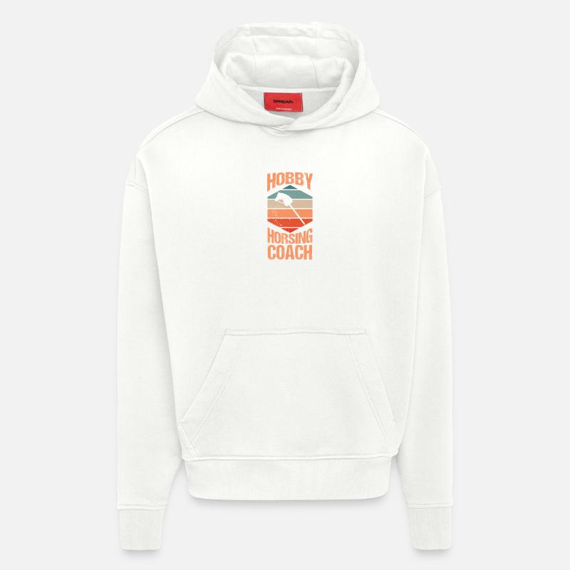 Steckenpferd Cheval de Hobby Cavalier - Sweat à capuche bio épais oversize fabriqué en UE - OFF WHITE