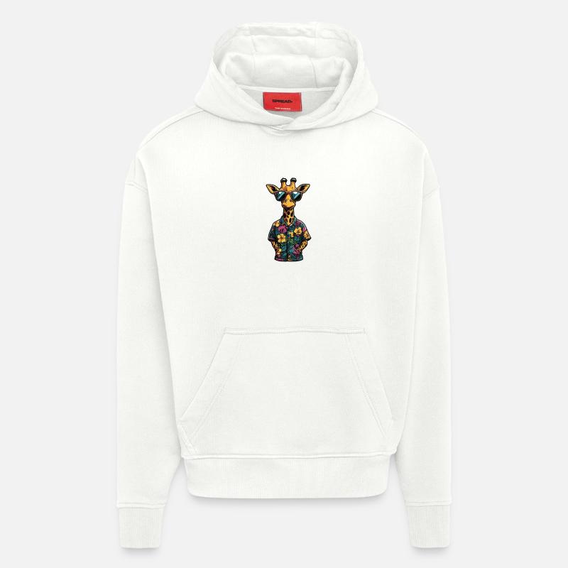 Giraffe Comic Urlaub - Hoodie- made by SPREAD - OFF WHITE