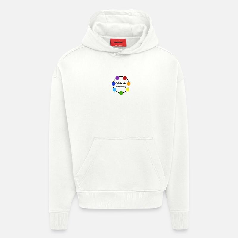 Celebrate differences - Hoodie- made by SPREAD  - OFF WHITE