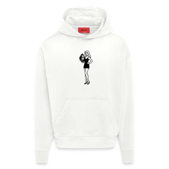 Kong Queen Frauenpower - Hoodie- made by SPREAD  - OFF WHITE - Vorne