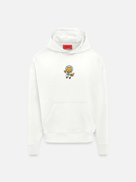 Astrocat - Hoodie- made by SPREAD  - OFF WHITE
