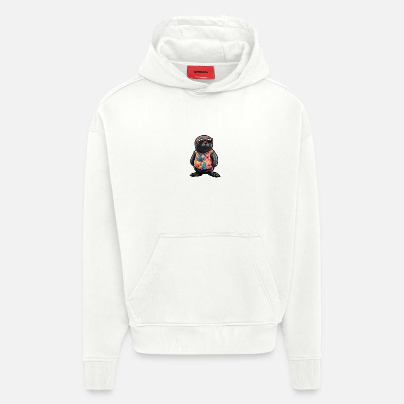 Robbe Tier Cool Sommer - Hoodie- made by SPREAD - OFF WHITE