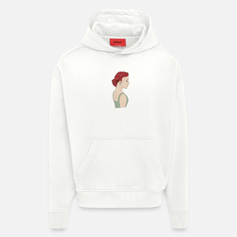 Mädchen mit einem Hörgerät - Hoodie- made by SPREAD  - OFF WHITE