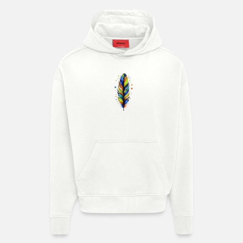 Feder - Hoodie- made by SPREAD  - OFF WHITE