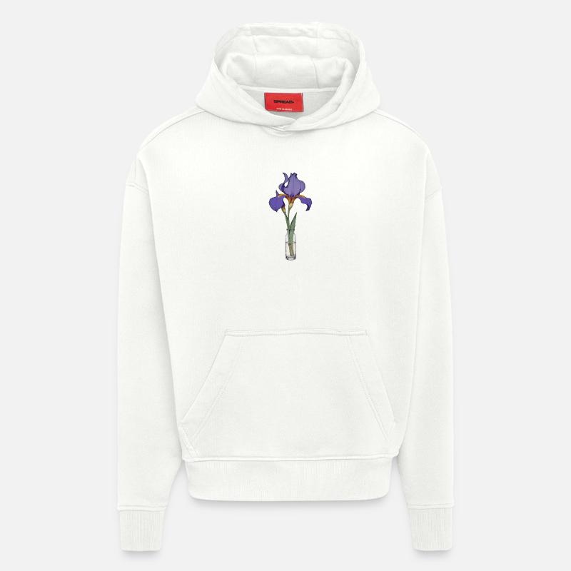 Iris - Sweat à capuche bio épais oversize fabriqué en UE - OFF WHITE