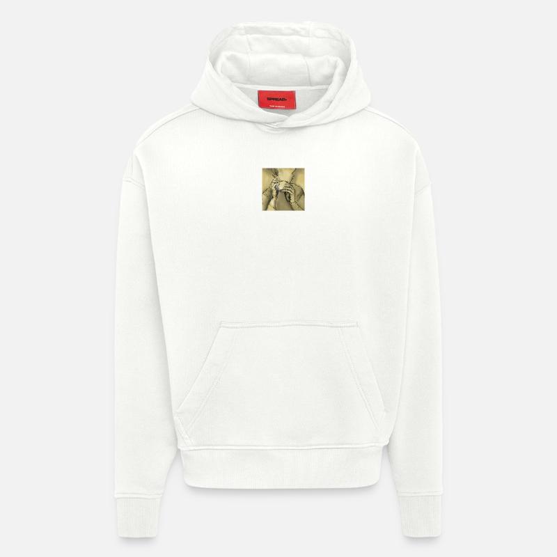 100E6D2E-BF9A-46FB-BC7B-516AE2E0BC30 - Sweat à capuche bio épais oversize fabriqué en UE - OFF WHITE