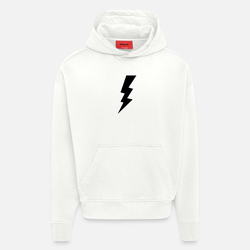 Lightning - Hoodie- made by SPREAD - OFF WHITE