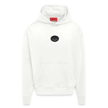 Vortex Grid Wormhole - Hoodie- made by SPREAD  - OFF WHITE - Front
