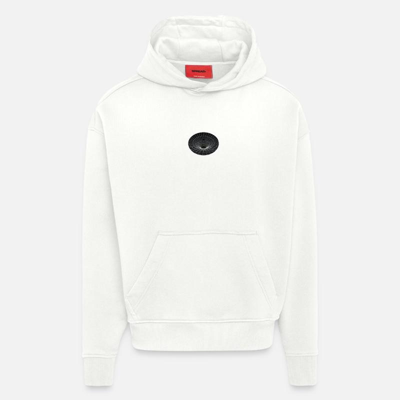 Vortex Grid Wormhole - Hoodie- made by SPREAD  - OFF WHITE