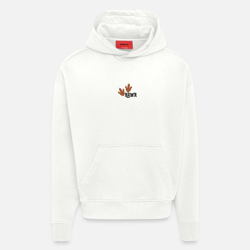 Rawr Print Duo - Hoodie- made by SPREAD  - OFF WHITE