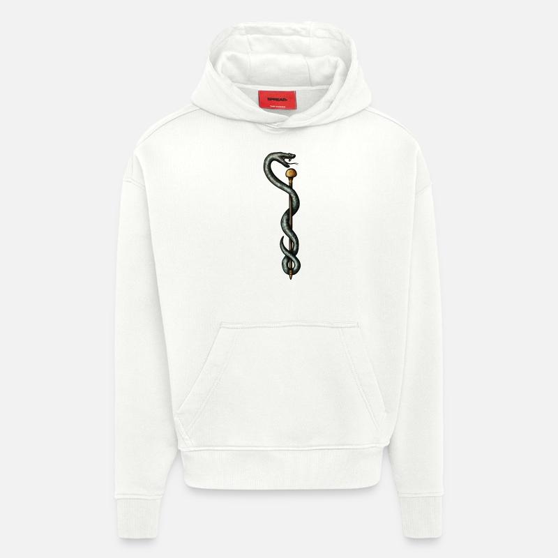 Aesculapstab - Hoodie- made by SPREAD  - OFF WHITE