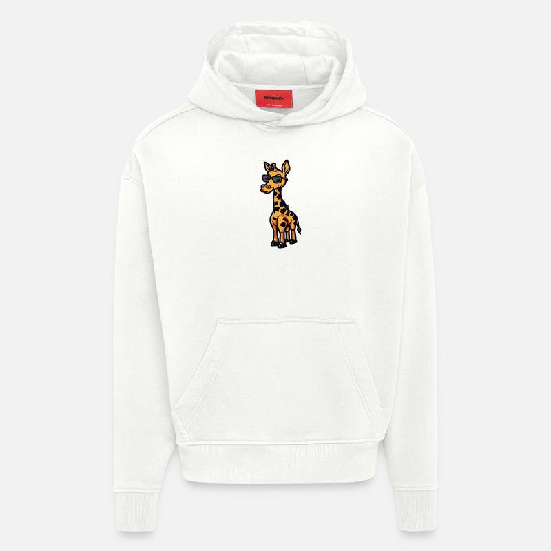 Giraffe Cool Comic - Hoodie- made by SPREAD - OFF WHITE