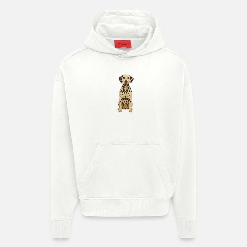 Dalmatian Patch Art Tee - Hoodie- made by SPREAD - OFF WHITE