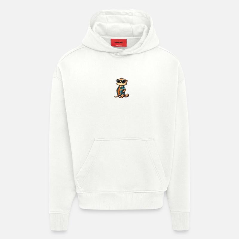 Erdmännchen Cool Sommer - Hoodie- made by SPREAD  - OFF WHITE