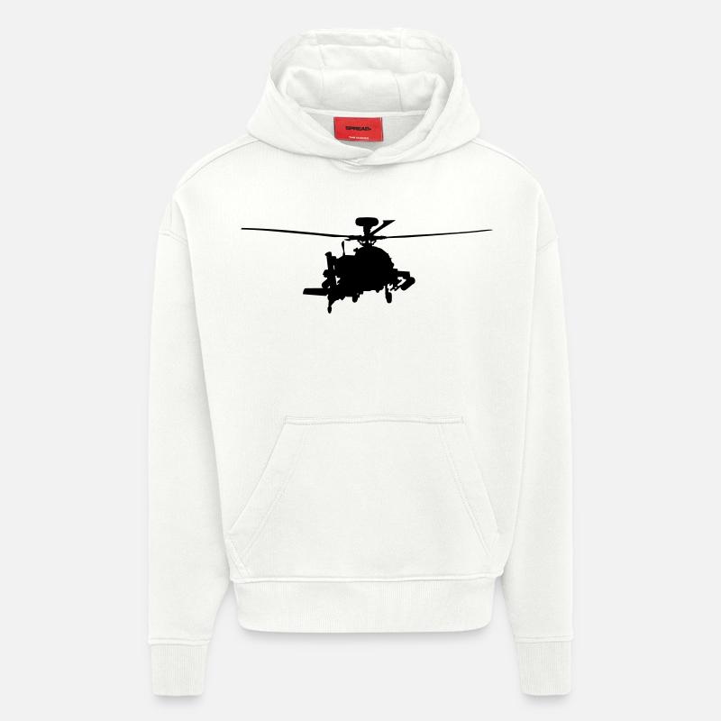Apache - Sweat à capuche bio épais oversize fabriqué en UE - OFF WHITE