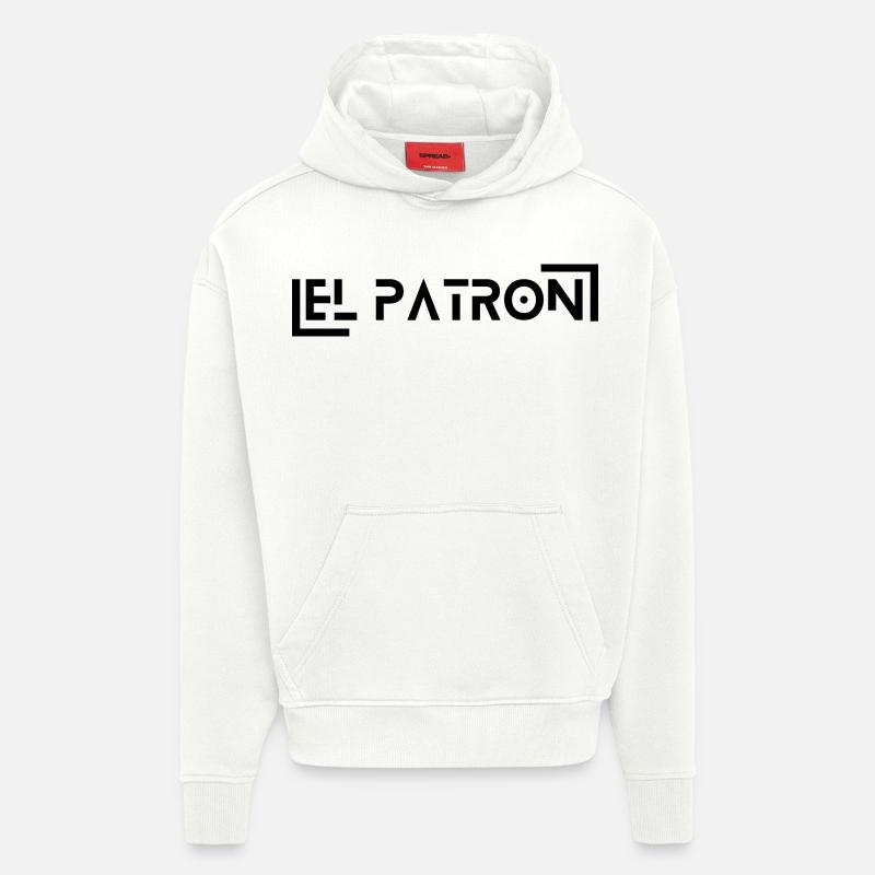 El Patron – Le look du chef - Sweat à capuche bio épais oversize fabriqué en UE - OFF WHITE