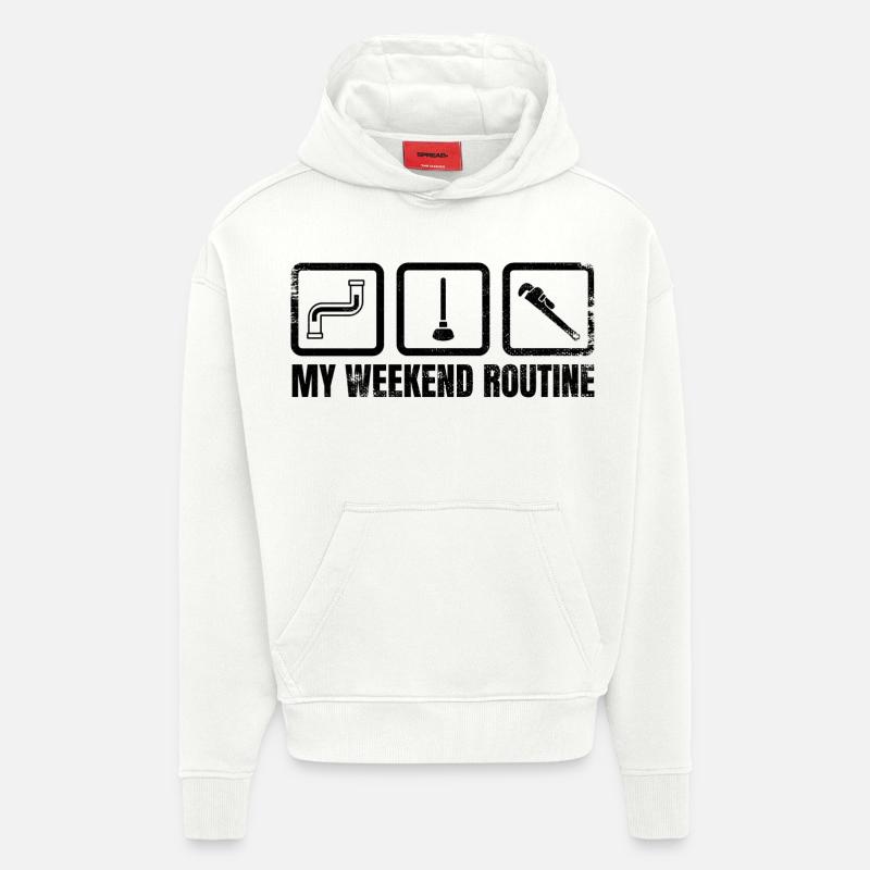 Meine Wochenendroutine - Hoodie- made by SPREAD  - OFF WHITE